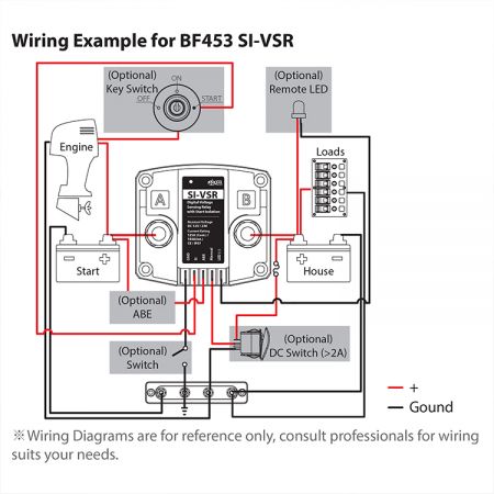 BF453 bedradingsvoorbeeld